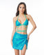 WILMA TIFFANY BLUE SEQUINED MINI SKIRT