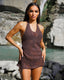 WERONIKA BIKINI SEQUINS VIOLET RED
