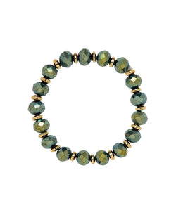 BRACCIALE IN CRISTALLO ED EMATITE - MUSEO CREATION