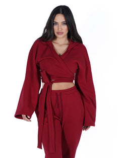 EIRLYS CROPPED CRANBERRY