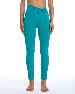 HALCYON LEGGINGS INTRECCIO DEEP TEAL