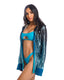 HALO CAMICIA PAILLETTES DEEP TEAL