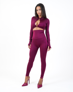 HANNA LEGGINGS BURGUNDY