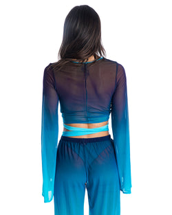 HARBOR TOP CROP DEEP TEAL