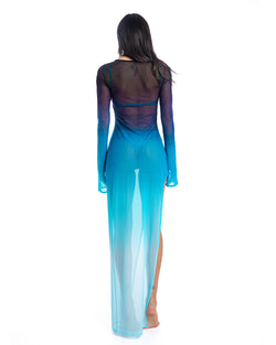 HAVANNA ABITO TUBINO CON SPACCO DEEP TEAL