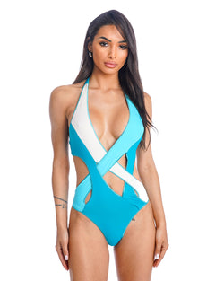 WANIA BIKINI CROSS BLUE TIFFANY
