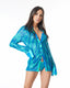 WILLA CAMICIA PAILLETTES BLUETTE TIFFANY