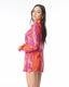 WILLA CAMICIA PAILLETTES FUCSIA ORANGE